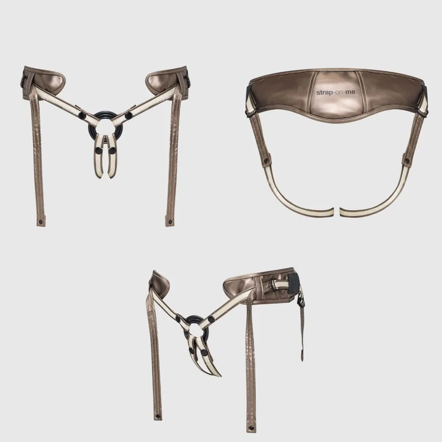 Трусики для страпону Strap-On-Me Leatherette Harness DESIROUS - NEW DESIGN
