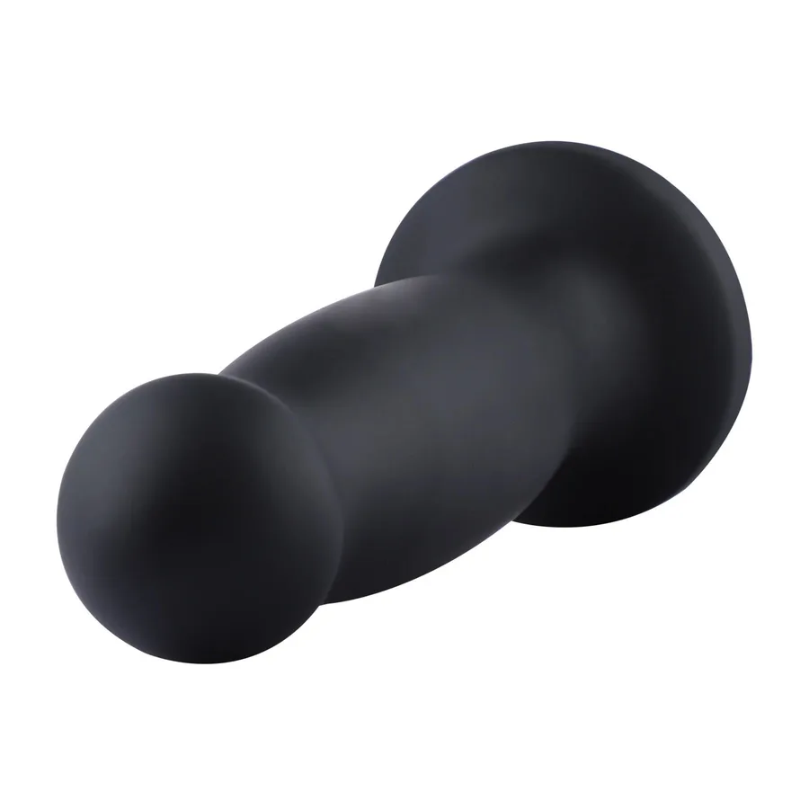 Силиконовый дилдо для секс-машин Hismith 7.2" Black Silicone Anal Dildo, система KlicLok