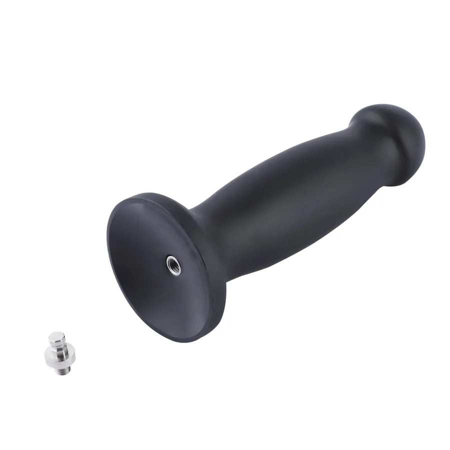Силиконовый дилдо для секс-машин Hismith 7.2" Black Silicone Anal Dildo, система KlicLok