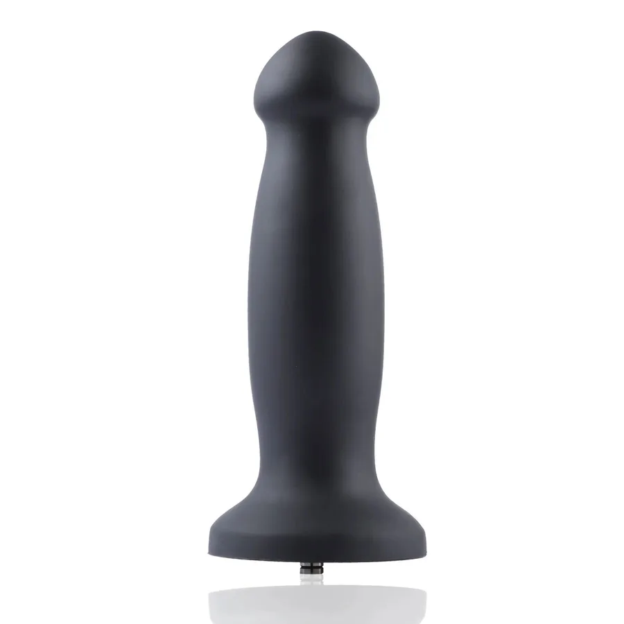 Силиконовый дилдо для секс-машин Hismith 7.2" Black Silicone Anal Dildo, система KlicLok