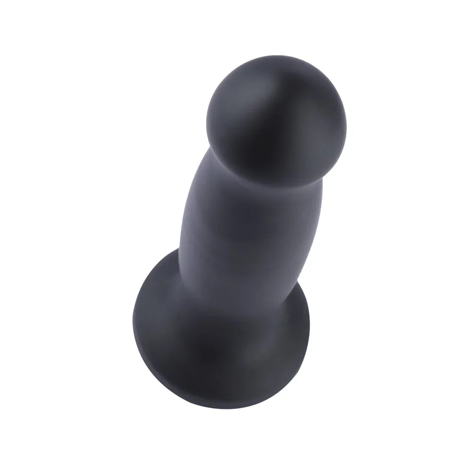 Силиконовый дилдо для секс-машин Hismith 7.2" Black Silicone Anal Dildo, система KlicLok