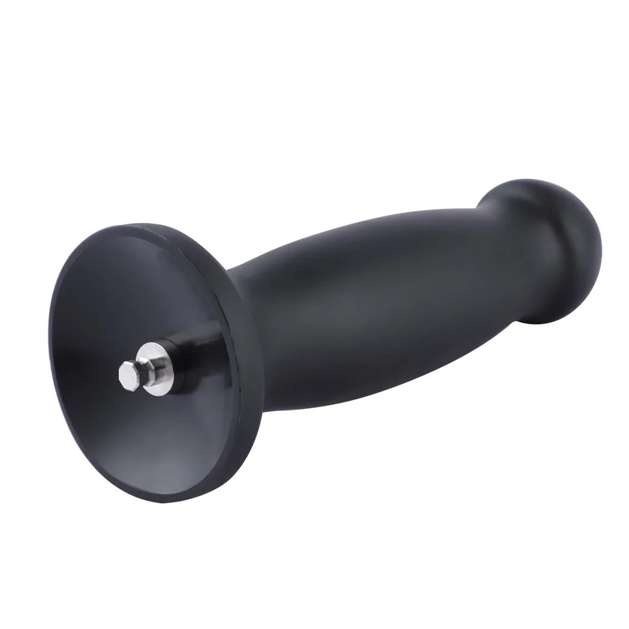 Силиконовый дилдо для секс-машин Hismith 7.2" Black Silicone Anal Dildo, система KlicLok