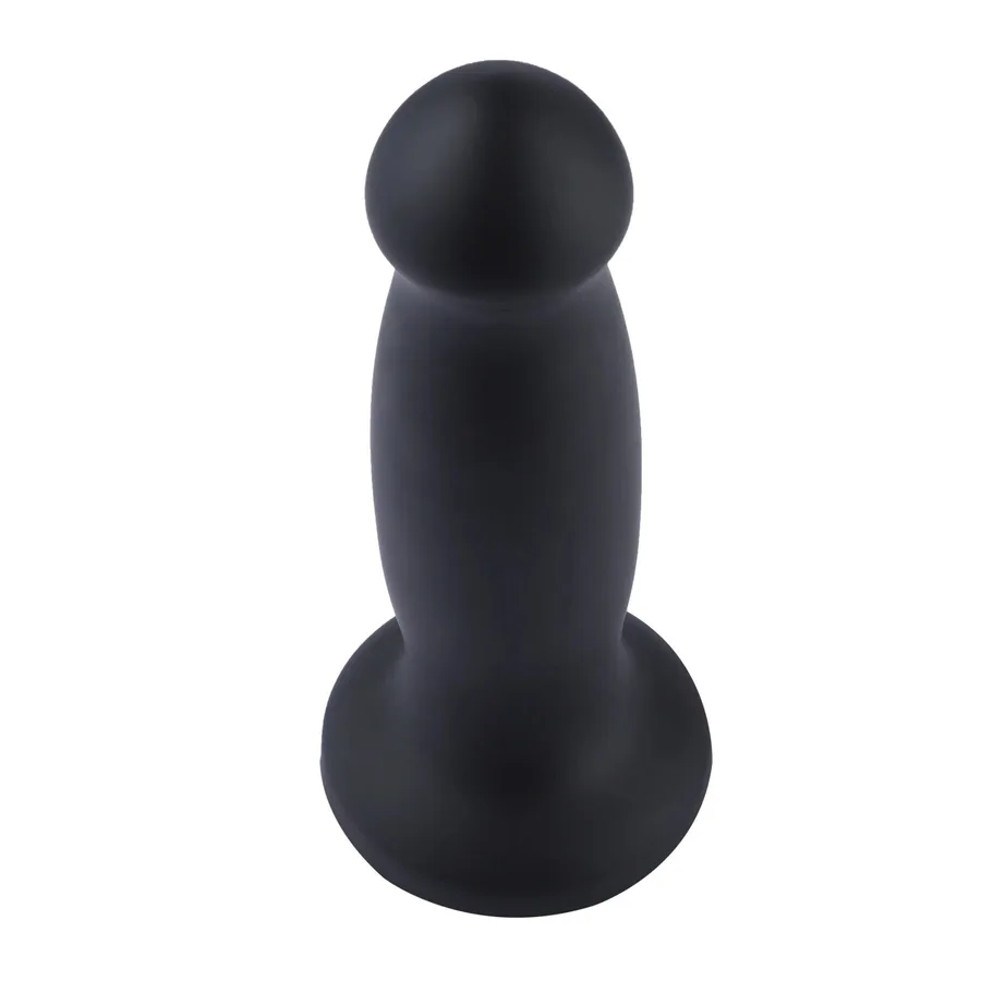 Силиконовый дилдо для секс-машин Hismith 7.2" Black Silicone Anal Dildo, система KlicLok