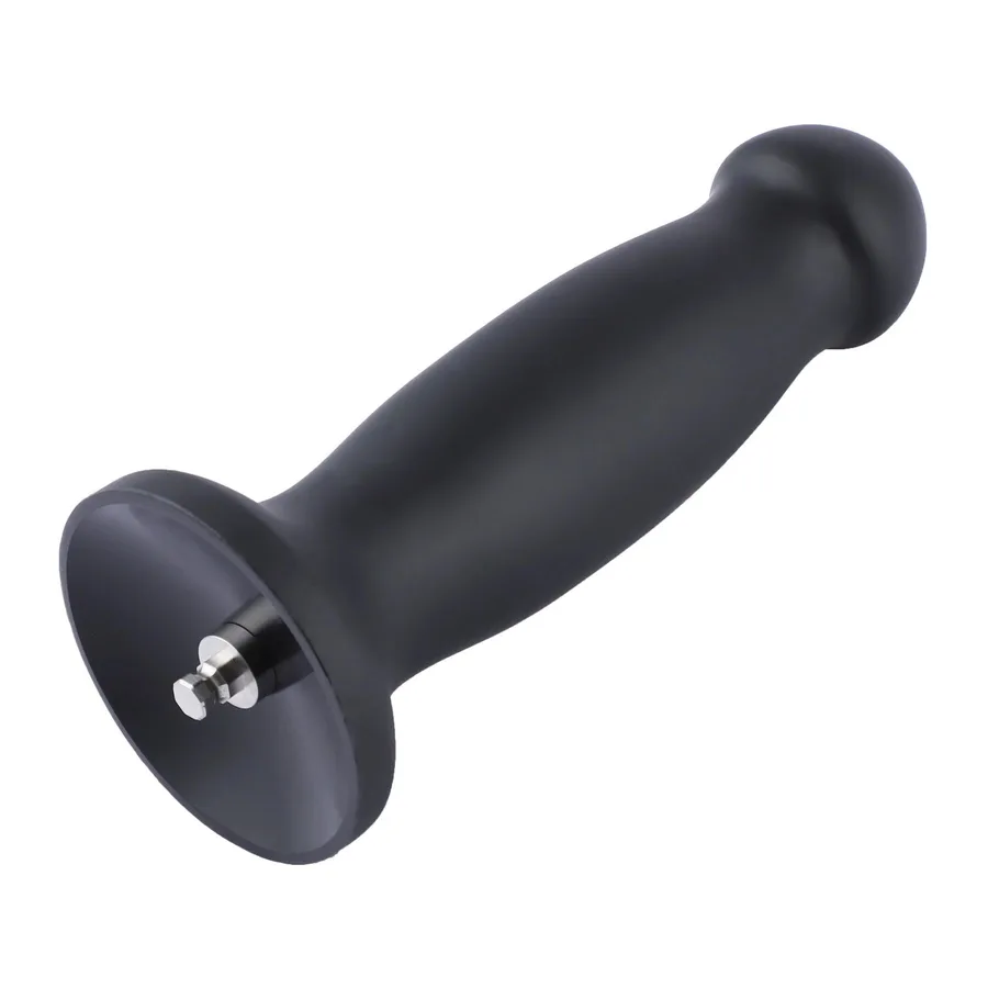 Силиконовый дилдо для секс-машин Hismith 7.2" Black Silicone Anal Dildo, система KlicLok