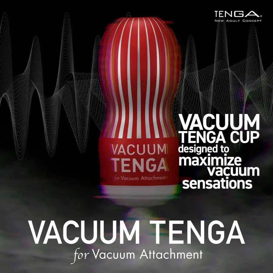Мастурбатор VACUUM TENGA CUP, сумісний з насадками Tenga Vacuum Controller I та II, Tenga VACUUM MAX
