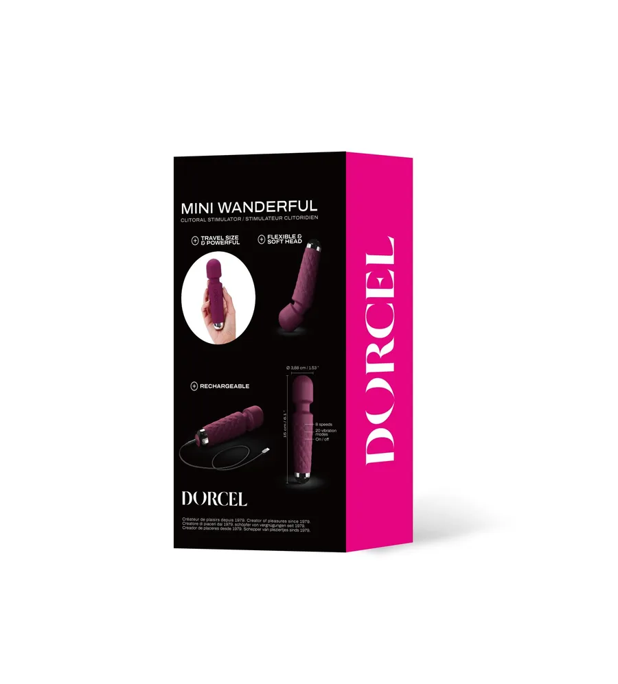 Мини-вибромассажер Dorcel Wand Mini Wanderful Plum