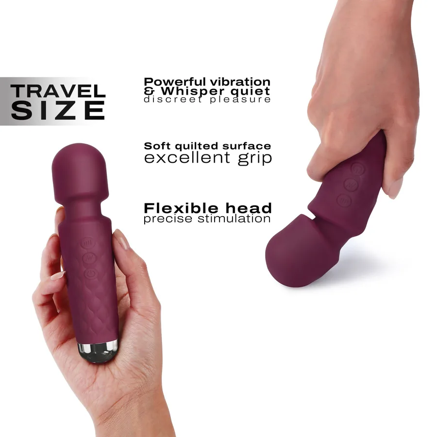 Мини-вибромассажер Dorcel Wand Mini Wanderful Plum