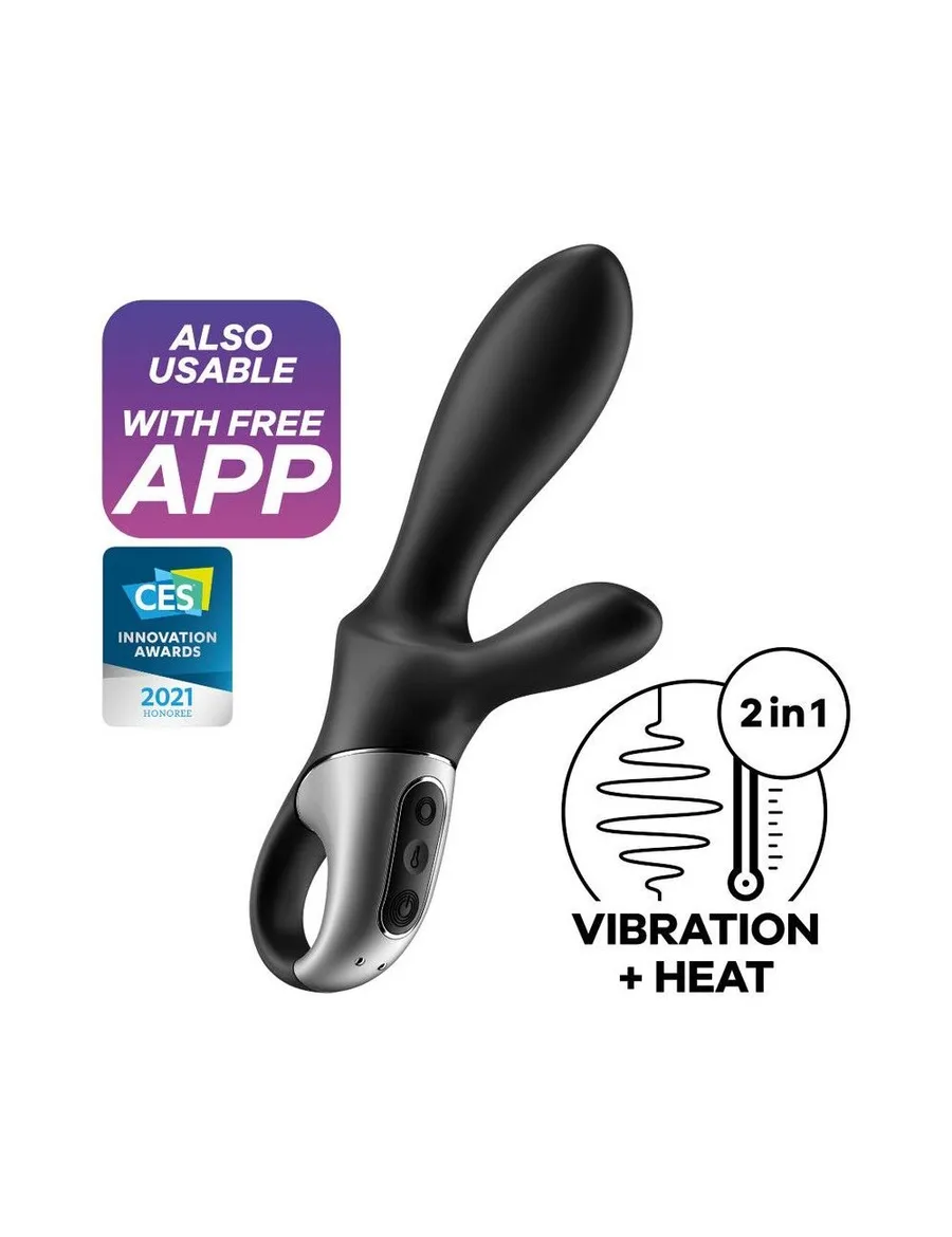 Универсальный смарт вибратор с подогревом Satisfyer Heat Climax + (мятая упаковка)