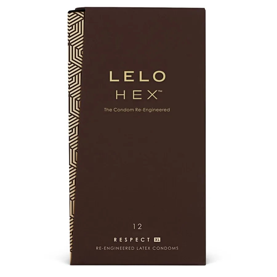 Презервативы LELO HEX Condoms Respect XL 12 Pack, тонкие и суперпрочные, увеличенный размер