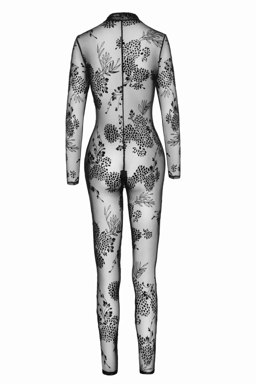 Сітчастий бодістокінг Noir Handmade F237 Long tulle overall, M