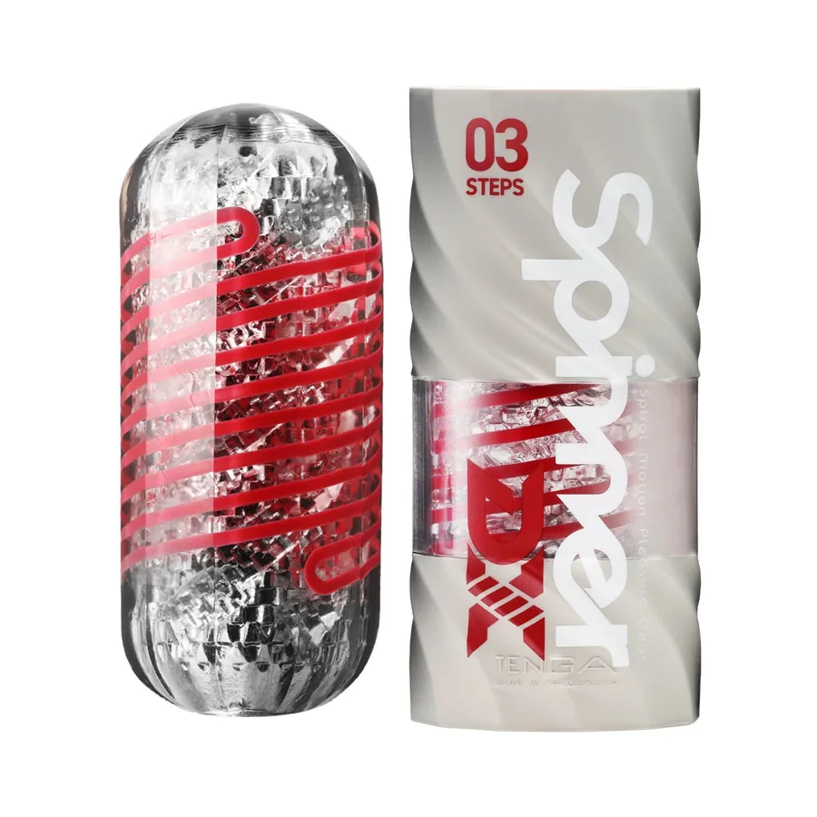 Мастурбатор Tenga Spinner DX 03 Steps, с упругой стимулирующей спиралью внутри, мощное воздействие