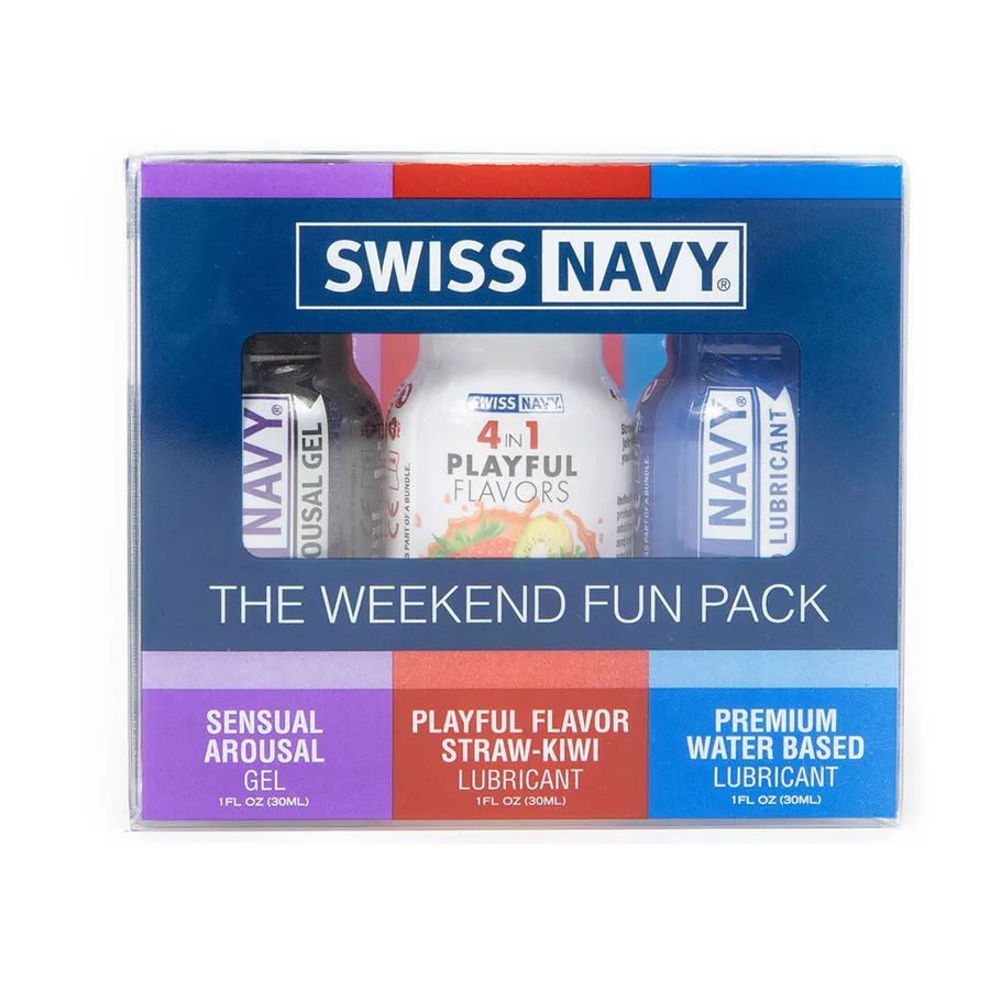 Розпродаж!!! Набір Swiss Navy Weekend Fun Pack 3 х 30 мл (термін 05.03.2027)