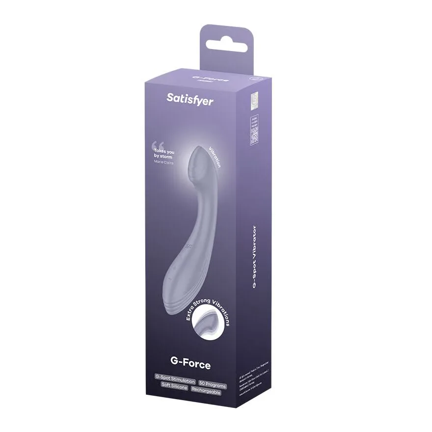 Вібратор для точки G Satisfyer G-Force Violet, 10 режимів + 5 рівнів інтенсивності
