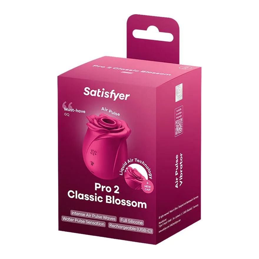 Вакуумный клиторальный стимулятор Satisfyer Pro 2 Classic Blossom, технология Liquid Air