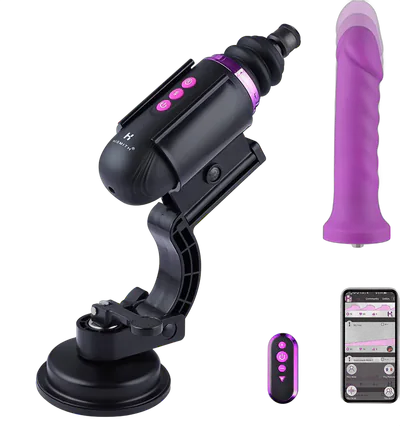 Міні секс-машина Hismith Mini Capsule Sex-Machine with Strong Suction Cup, потужна, перезаряджувана