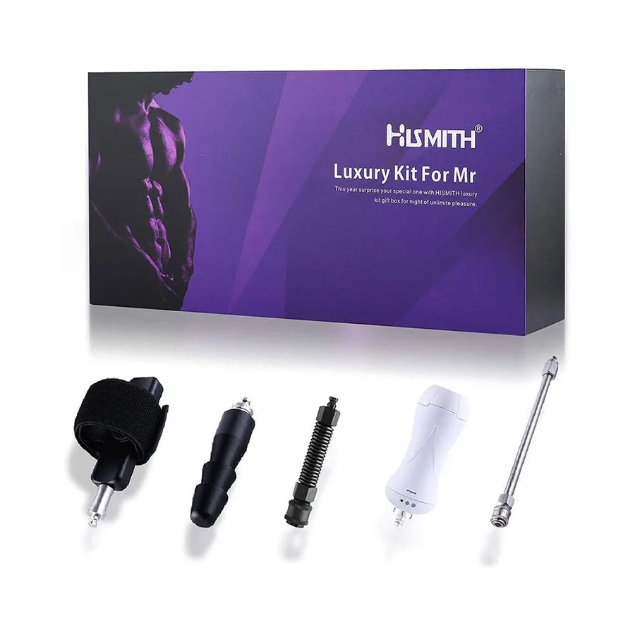 Набір адаптерів «для нього» для секс-машин Hismith KlicLok System Set for Him, з мастурбатором