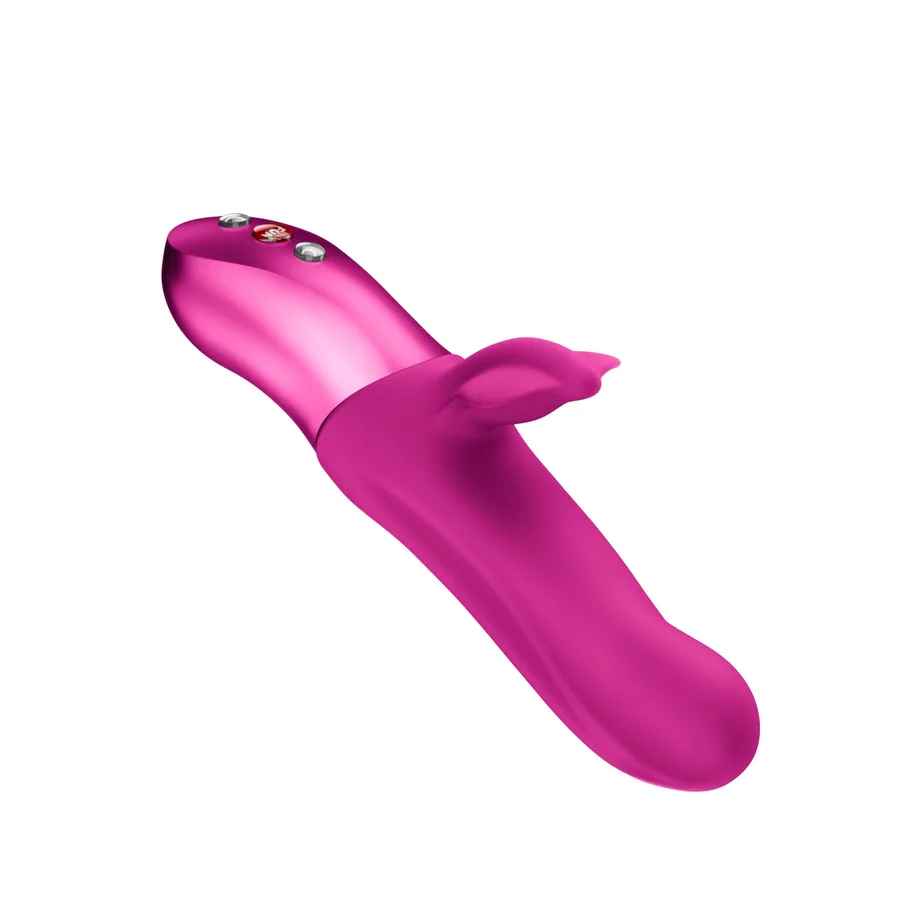Пульсатор з вібрацією кліторального відростка Fun Factory BI STRONIC FUSION Magenta, 2 мотори