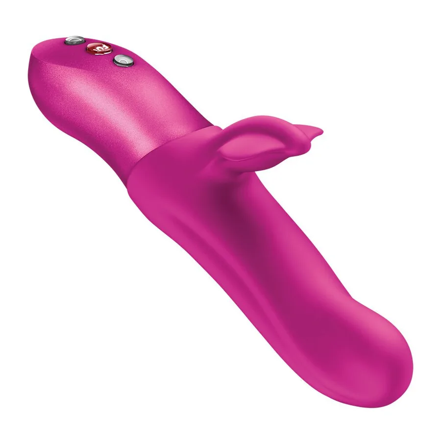 Пульсатор з вібрацією кліторального відростка Fun Factory BI STRONIC FUSION Magenta, 2 мотори