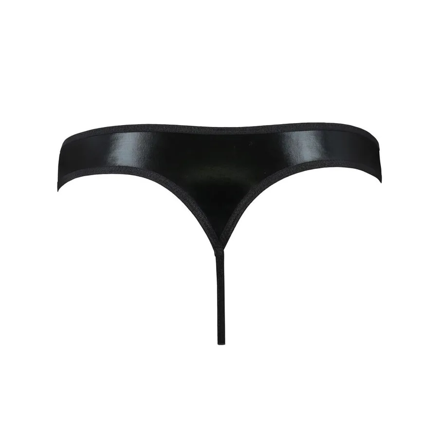 Мужские стринги Passion 033 THONG PAUL L/XL Black, под латекс