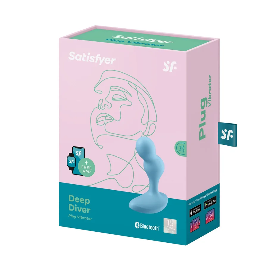 Смарт-массажер простаты Satisfyer Deep Diver Light Blue