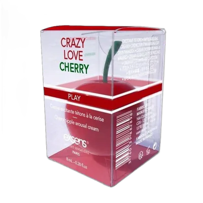 Возбуждающий крем для сосков EXSENS Crazy Love Cherry (8 мл) с жожоба и маслом ши, съедобный
