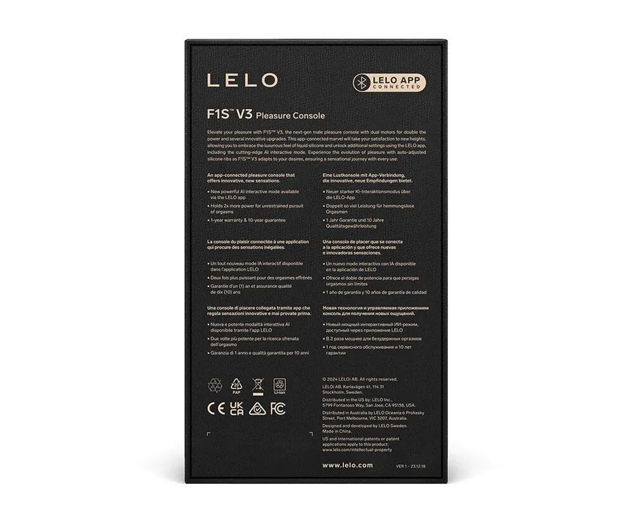 Смарт-мастурбатор LELO F1S V3 Teal, 2 мотора, 8 режимов, стимуляция звуковыми волнами