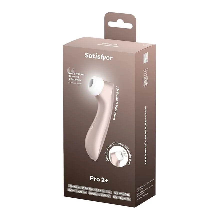 Вакуумний кліторальний стимулятор Satisfyer Pro 2+ Vibration з вібрацією