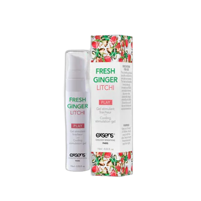 Стимулювальний гель EXSENS Kissable Fresh Ginger Litchi 15мл, можна для поцілунків, охолоджувальний