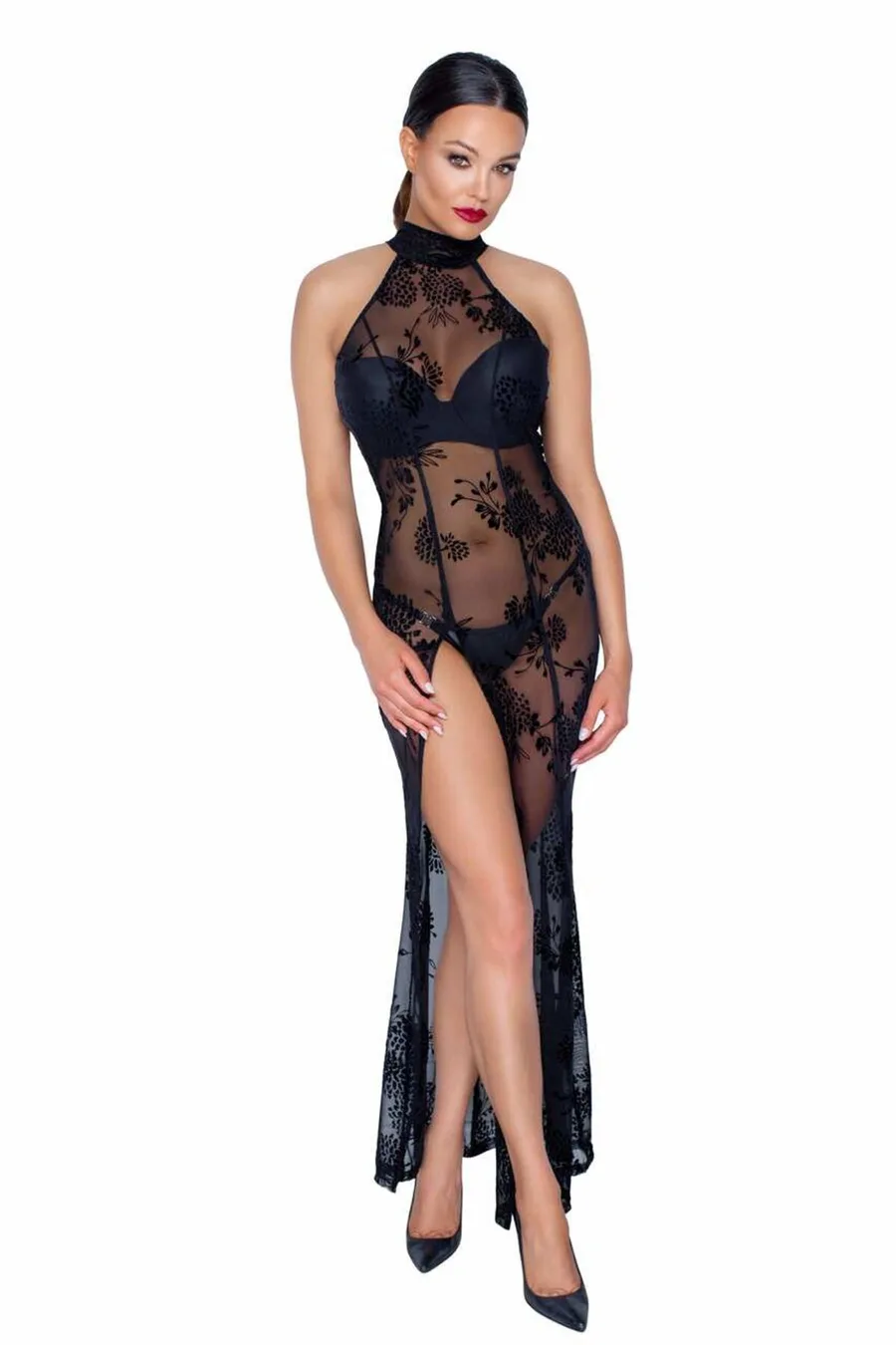 Довга сітчаста сукня Noir Handmade F239 Long tulle dress, M