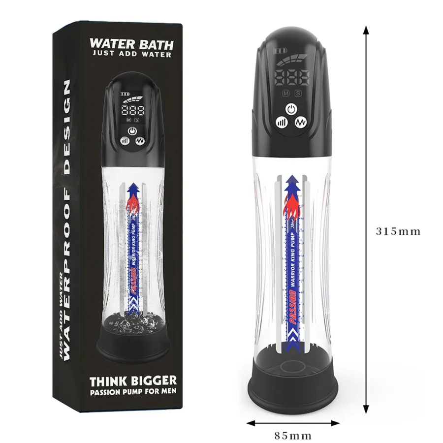 Автоматическая гидропомпа 2в1 (вода/воздух) Water Bath с LED-дисплеем, 2 режима