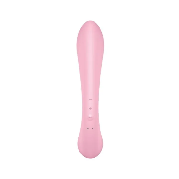 Двосторонній вібратор-кролик Satisfyer Triple Oh Pink (м'яте паковання!!!)