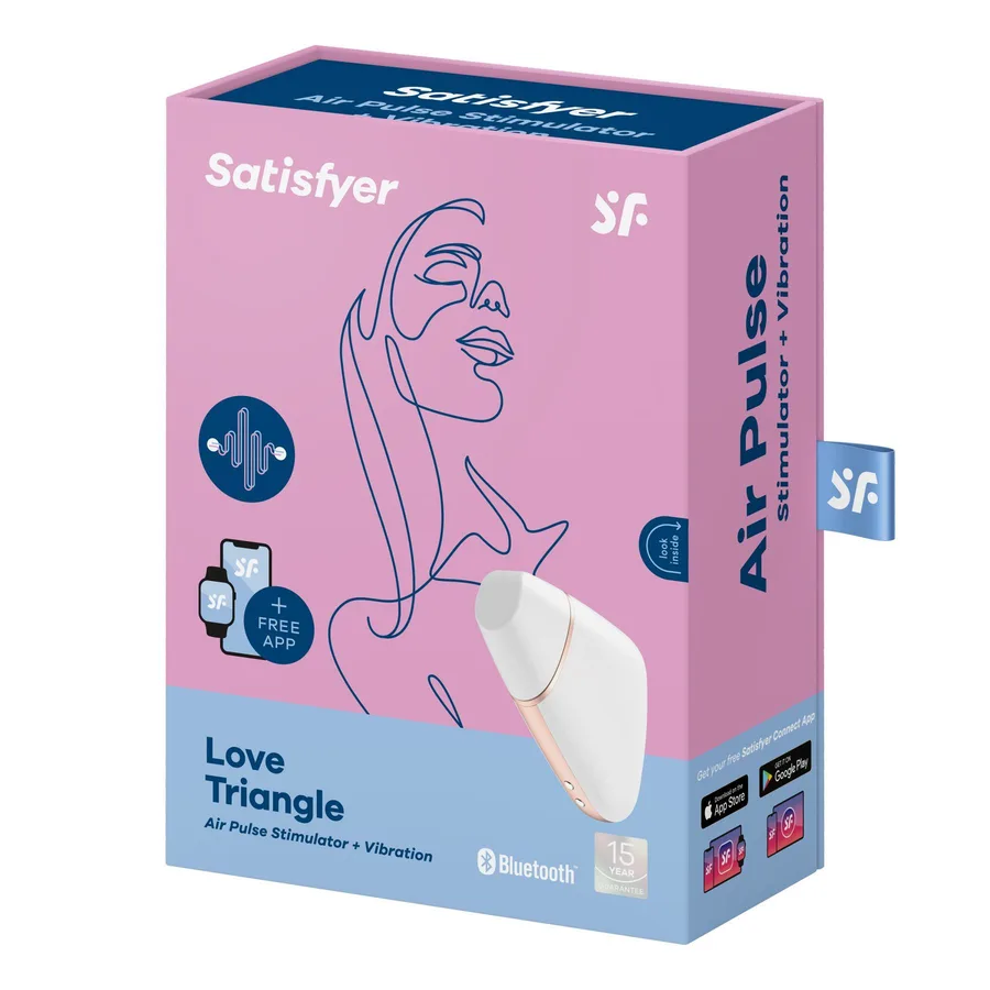 Вакуумный клиторальный стимулятор Satisfyer Love Triangle White (мятая упаковка!!!)