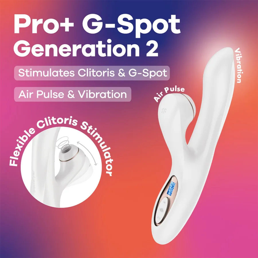 Вакуумний вібратор-кролик Satisfyer Pro+ G-Spot Generation 2 White