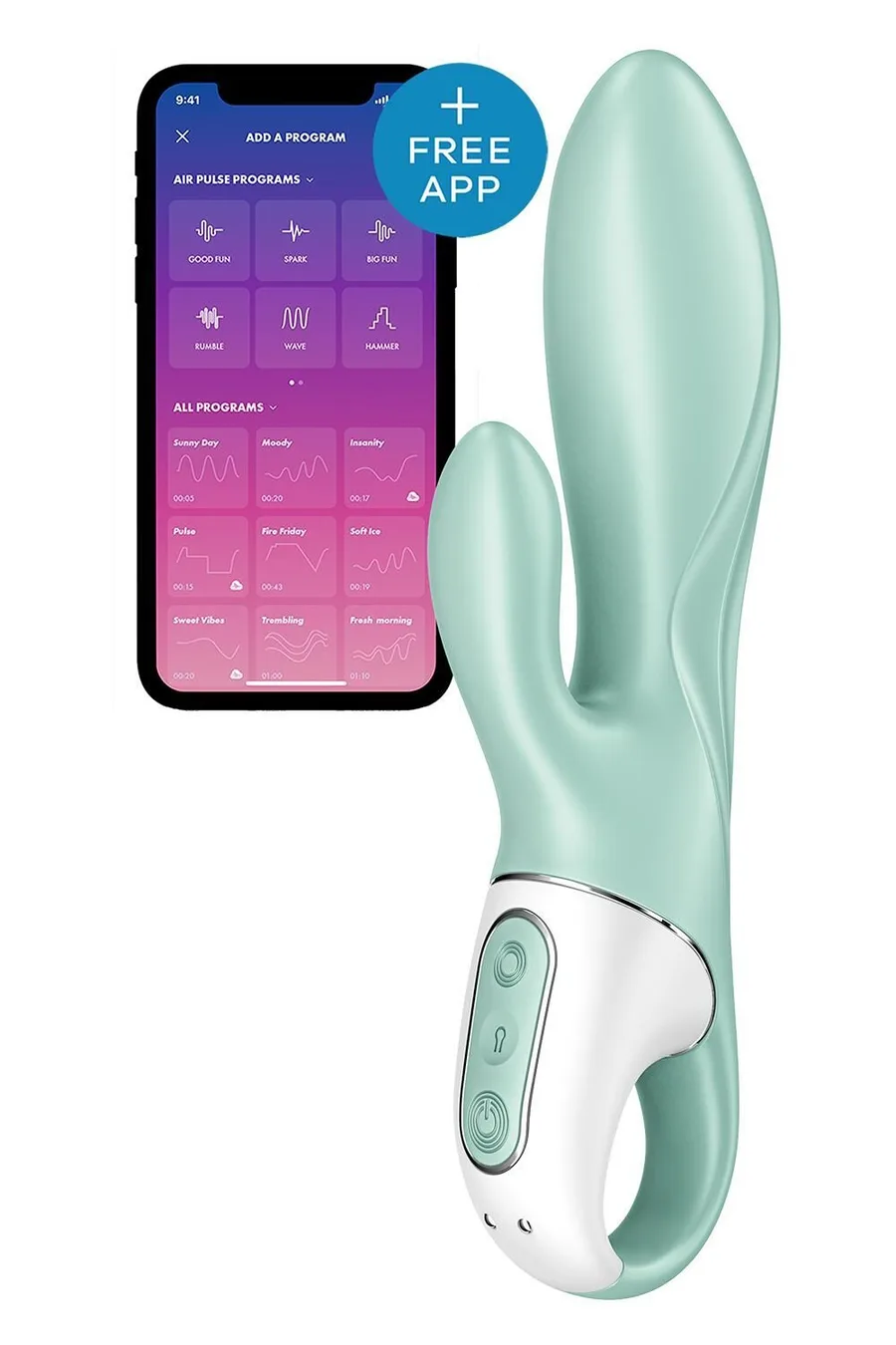 Смарт вібратор-кролик Satisfyer Air Pump Bunny 5+ (м'яте паковання!!!)