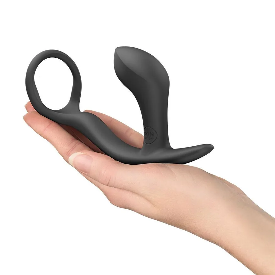 Анальна пробка з ерекційним кільцем Fun Factory BOOTIE RING Black (м'яте паковання!!!)