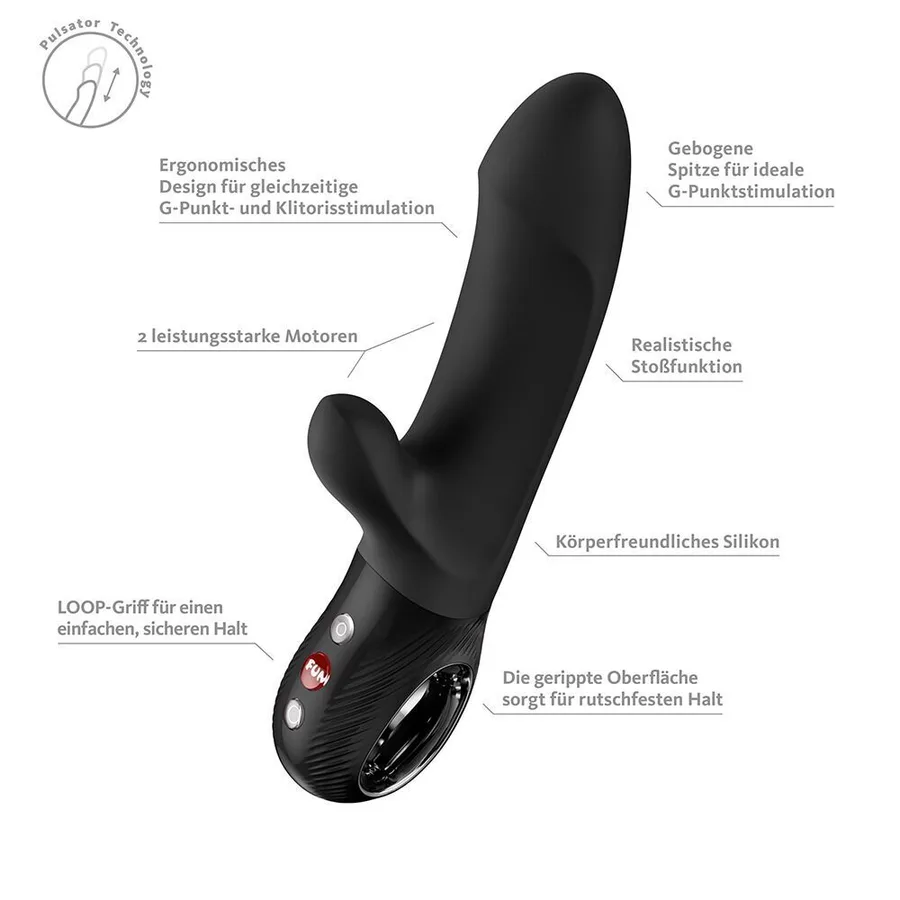 Пульсатор Fun Factory Bi Stronic Embrace Black (мятая упаковка!!!)