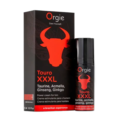 Крем для усиления эрекции Orgie Touro XXXL Power Cream, 15 мл, с эффектом вибрации