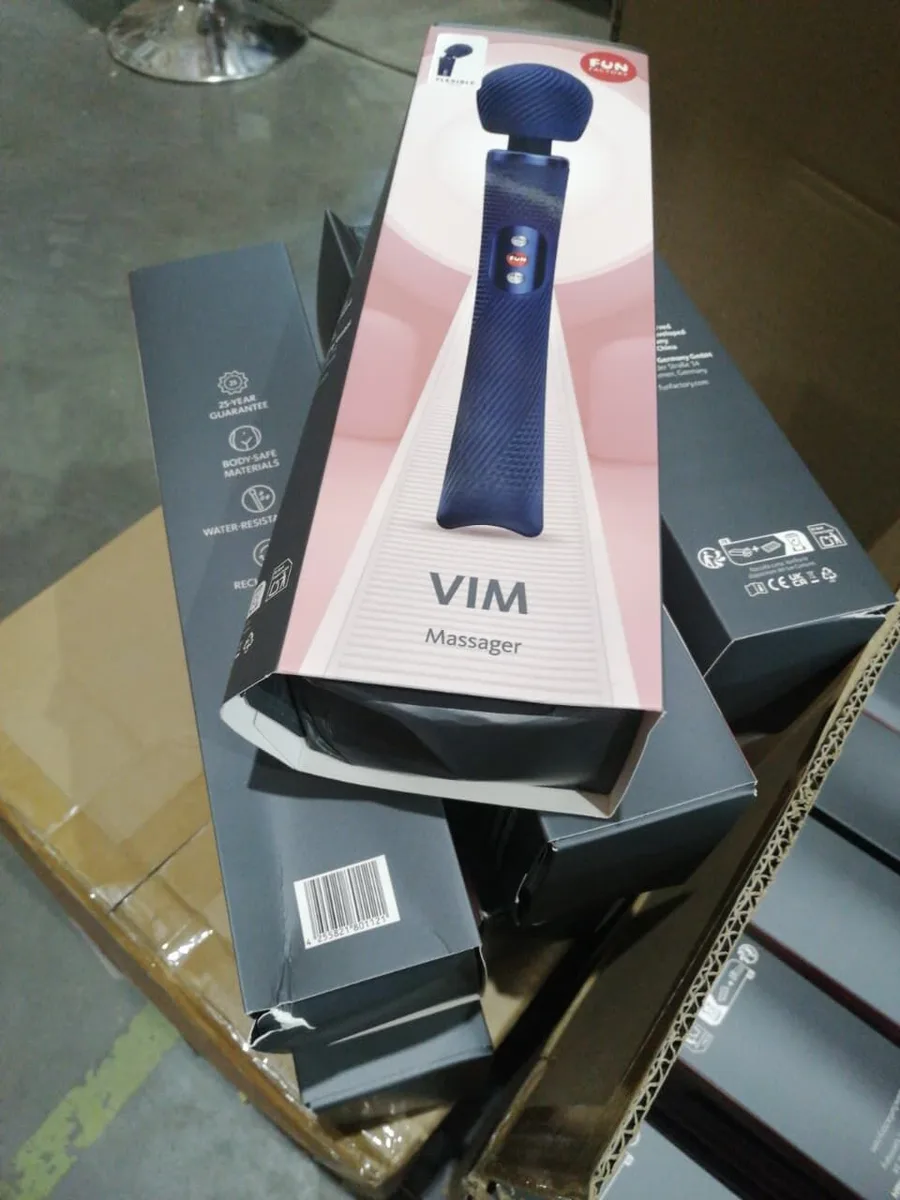 Вибромассажер Fun Factory VIM Vibrating Wand Nightblue (мятая упаковка!!!)