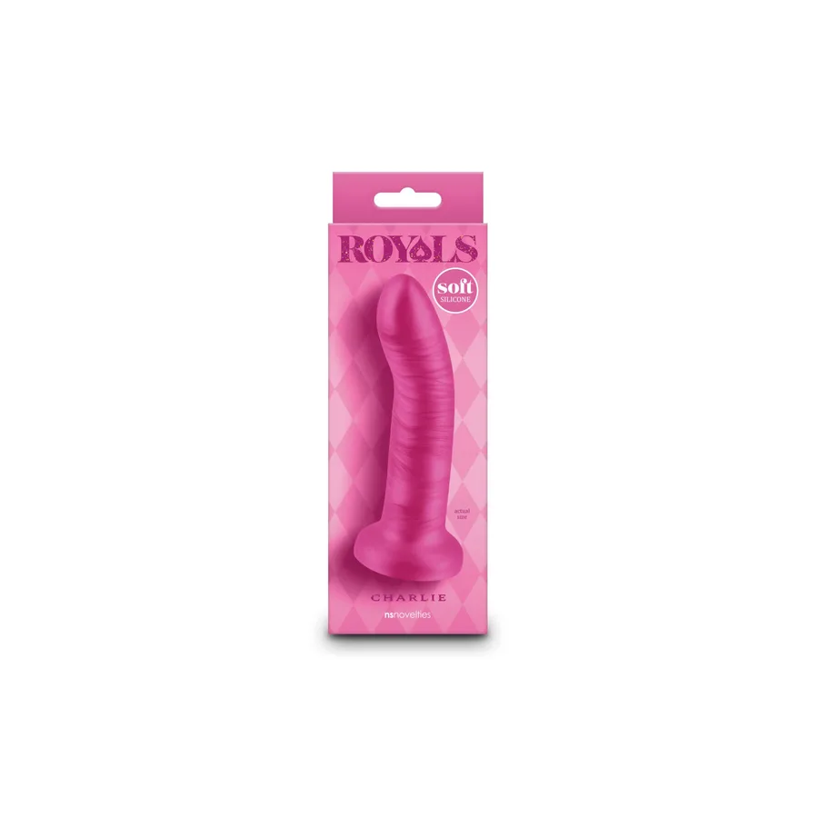Дилдо NS Novelties Royals - 5" Charlie - Metallic Pink