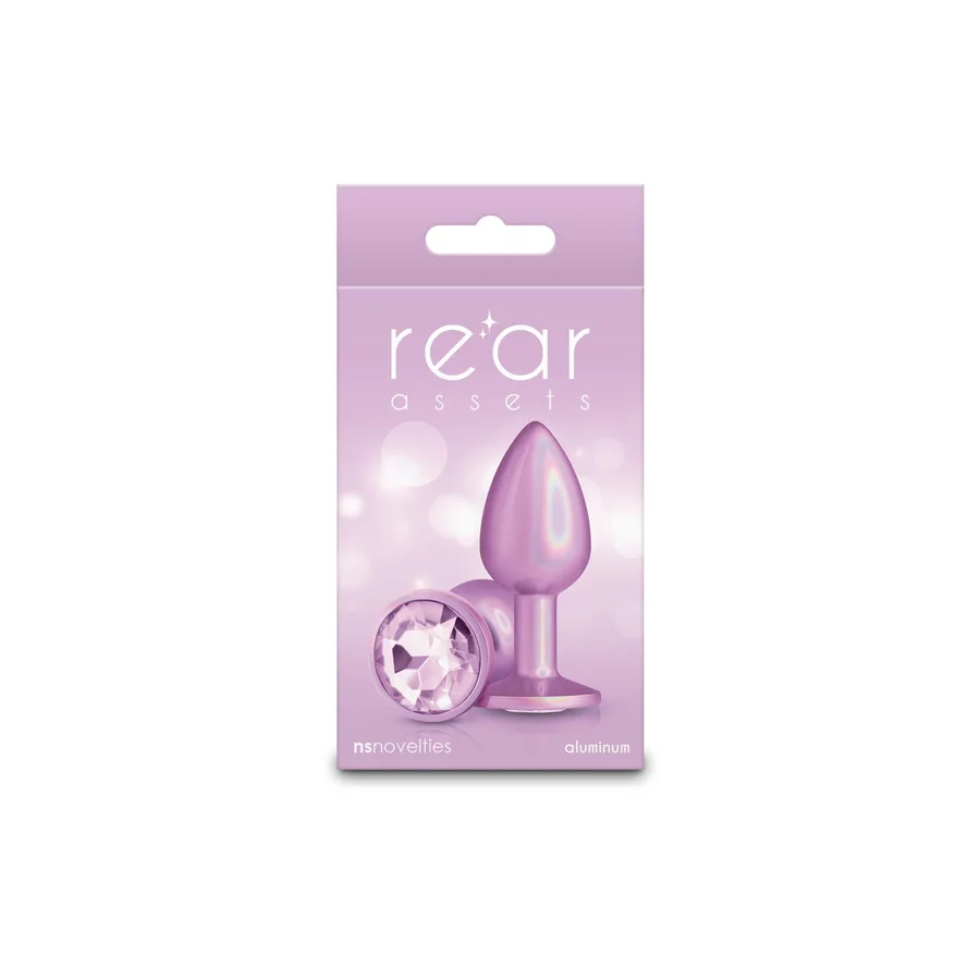 Анальна пробка NS Novelties Rear Assets - Iridescent Pink - Small - Pink