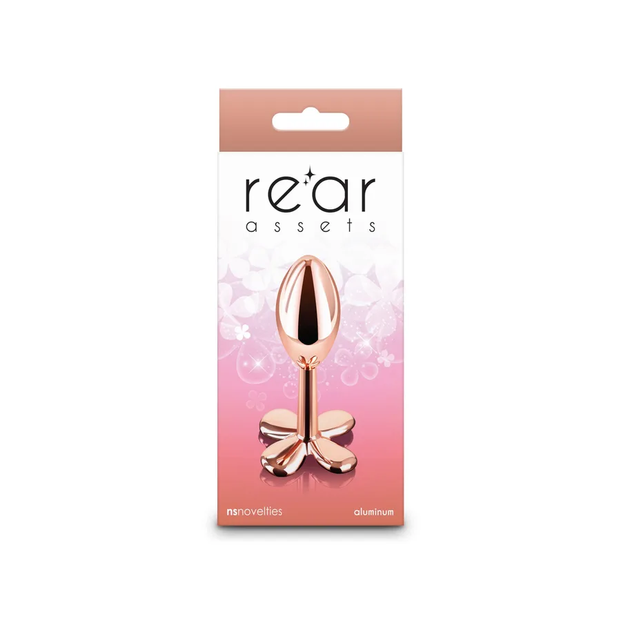 Анальная пробка NS Novelties Rear Assets - Clover - Rose Gold