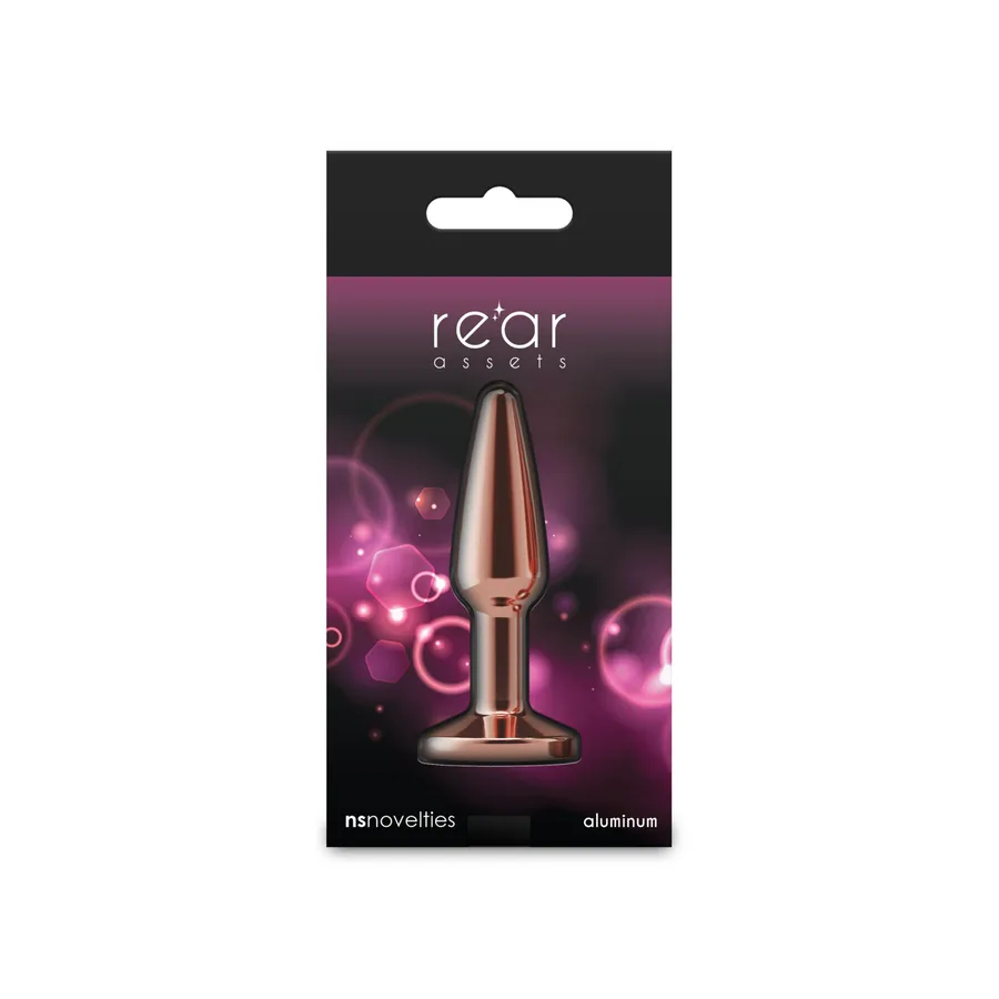 Анальная пробка NS Novelties Rear Assets - Tapered - Small - Rose Gold - Pink