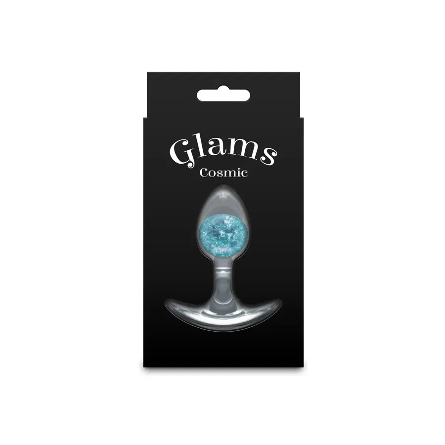 Анальная пробка NS Novelties Cosmic Glams - Small - Blue
