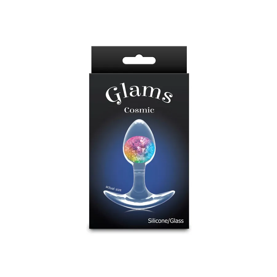 Анальна пробка NS Novelties Cosmic Glams - Small - Rainbow