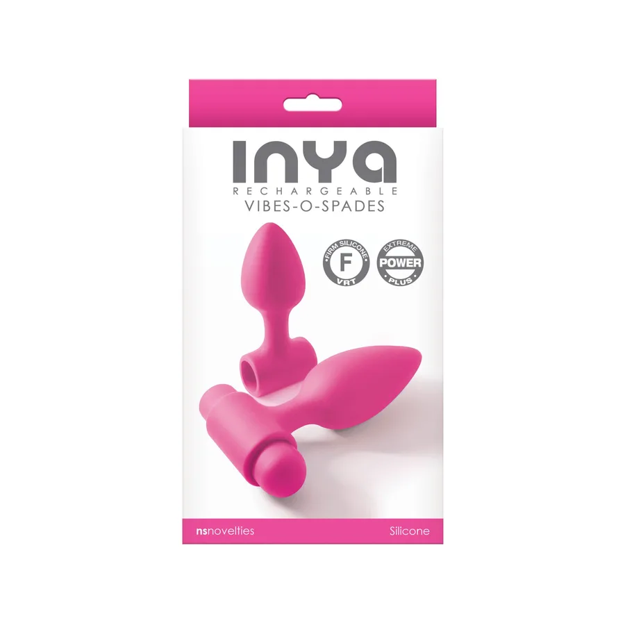 Анальна пробка з вібрацією NS Novelties INYA - Vibe-O-Spades -Pink