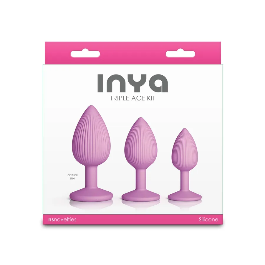 Набір анальних пробок NS Novelties INYA - Triple Ace Kit - Blush