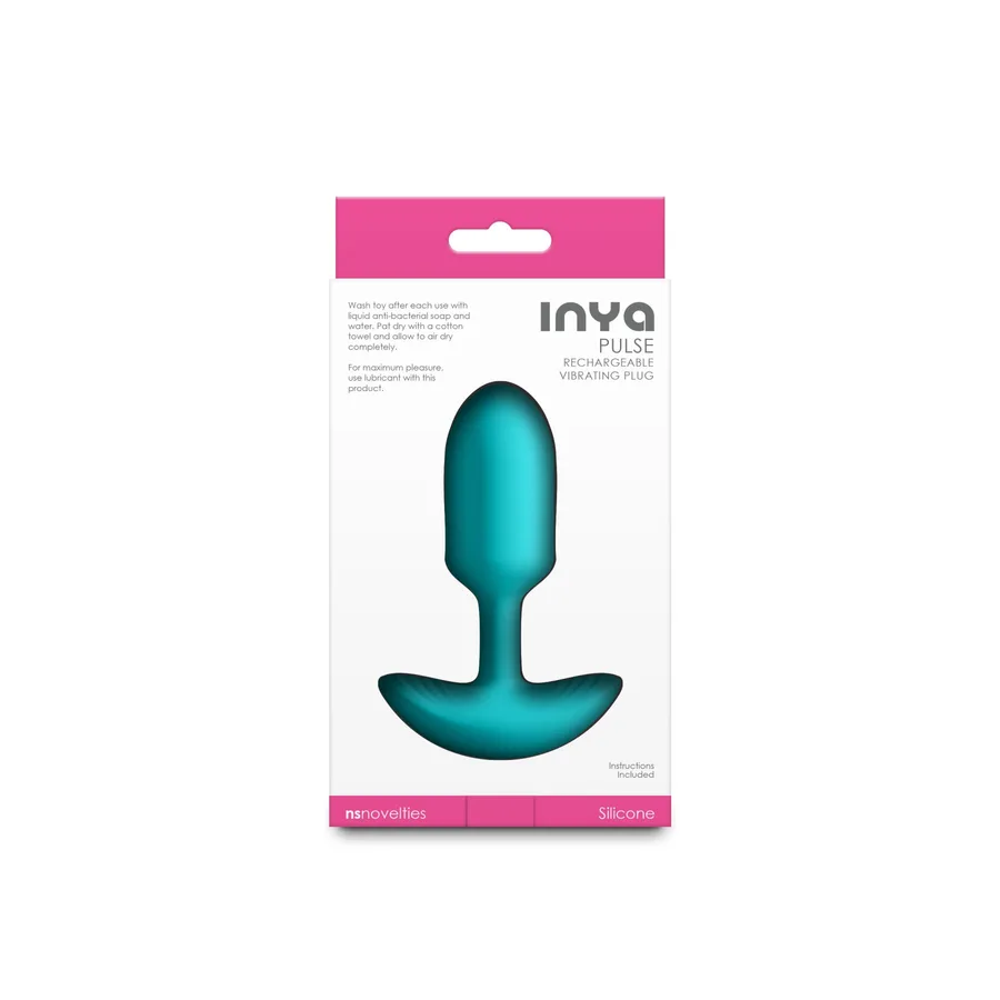 Анальна пробка з вібрацією NS Novelties INYA - Pulse - Teal