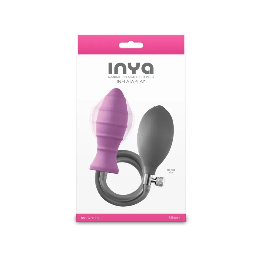 Надувна анальна пробка NS Novelties INYA - InflataPlay - Pink