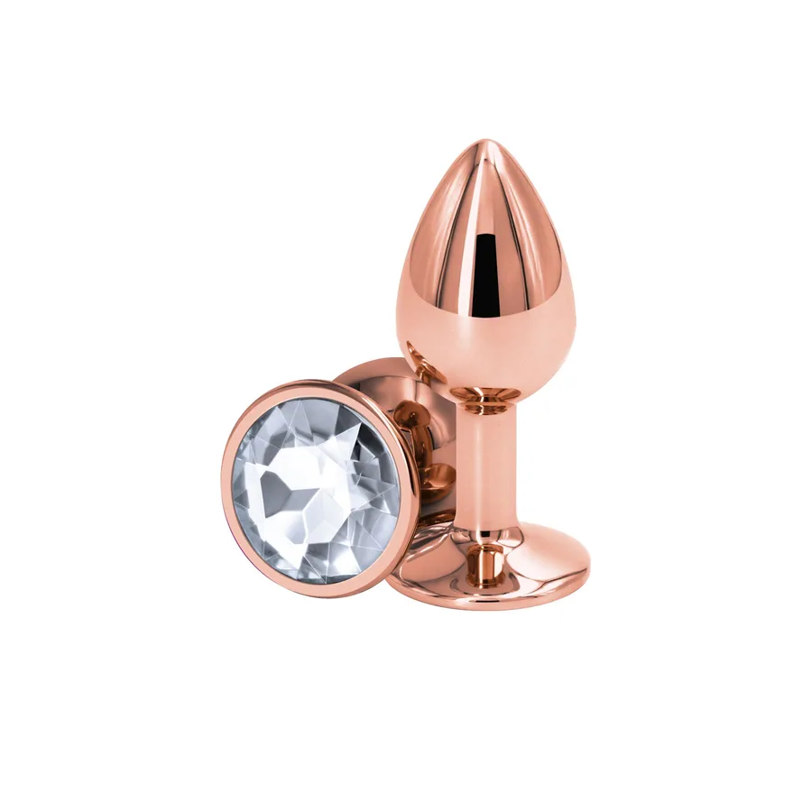 Анальна пробка NS Novelties Rear Assets - Rose Gold - Small - Clear
