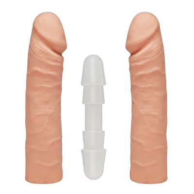 Фаллоимитатор двойной Doc Johnson The D - Double D - 16 Inch - ULTRASKYN, диаметр 4,4см, Vack-U-Lock